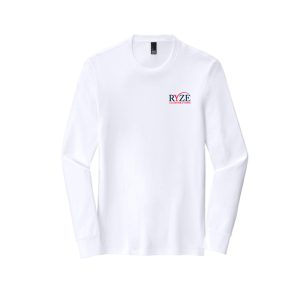 RYZE Long Sleeve Tri Blend Tee in White