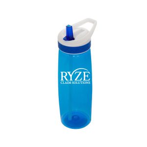 RYZE Water Bottle in Blue Transluscent