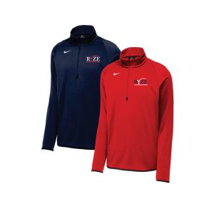 RYZE Nike Quarter Zip Fleece Pullover in Navy or Red