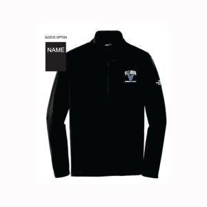 Villanova Swimming & Diving Northface 1/4 Zip Fleece Pullover in Black