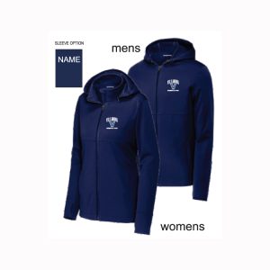 Villanova Swimming & Diving Hooded Soft Shell Jacket in Navy