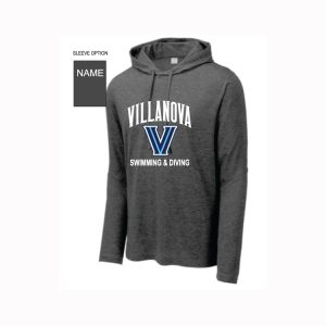 Villanova Swimming & Diving Lightweight Hoody in Grey
