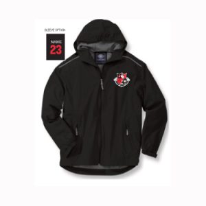 Fairfield U Club Rugby Nor'Easter Weatherproof Jacket in Black