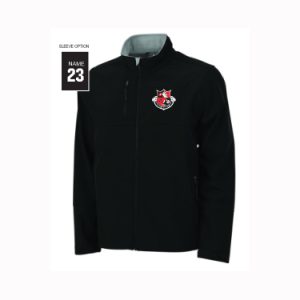 Fairfield U Club Rugby Soft Shell Weather Resistant Jacket in Black