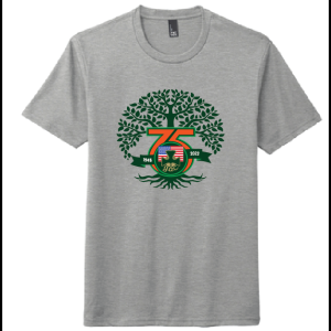 GAC 75th Anniversary Short Sleeve Dri Fit Tee in Grey