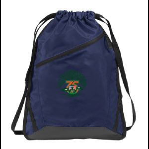 GAC 75th Anniversary Drawstring Cinch Pack in Navy