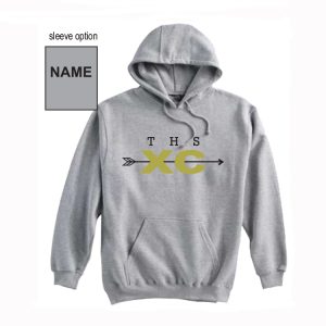 Trumbull HS Cross Country Heavyweight Hoody in Grey