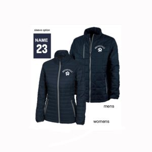 Bronxville Soccer Quilted Jacket in Navy