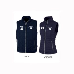 Bronxville Soccer Quilted Vest in Navy