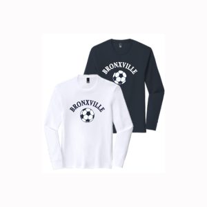 Bronxville Soccer Long Sleeve Dri-Fit Tee in Navy or White