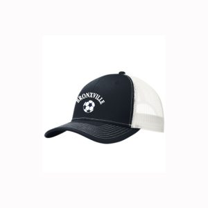 Bronxville Soccer Trucker Hat in Navy/White
