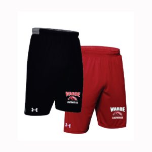 Warde Lacrosse Under Armour Locker Pocketed Shorts in Black or Red