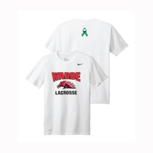 Warde Lacrosse NIKE Short Sleeve Dri Fit Tee in White