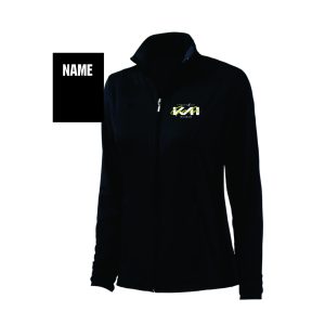 Women's & Girl's Wicking Fitness Jacket in Black
