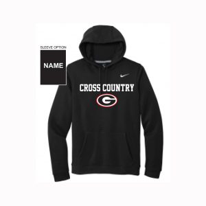 Rye X-Country Lacrosse NIKE Team Fleece Hoody in Black