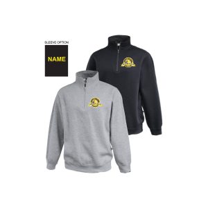 Trumbull H.S. Marching Band 1/4 Zip Classic Fleece Pullover in Black or Grey