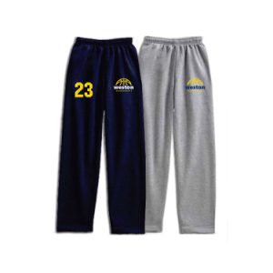 Weston Youth Basketball Heavyweight Fleece Sweatpants in Grey or Navy