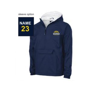 Weston Youth Basketball LINED 1/4 Zip Pullover Jacket in Navy