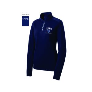 *NEW* Villanova Swimming & Diving Women's 1/4 Performance Pullover in Navy