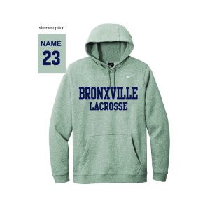 Bronxville H.S. Women's Lacrosse NIKE Moisture Wicking Hoody- Grey