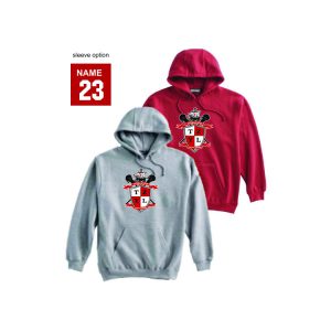 Tappan Zee Youth Lacrosse Heavyweight Hoody in Red or Grey