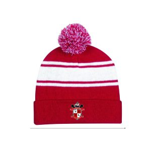 Tappan Zee Youth Lacrosse Pom-Pom Hat -Red with White Stripe