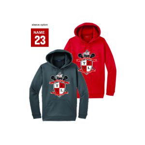 Tappan Zee Youth Lacrosse Moisture Wicking Hoody in Red or Grey