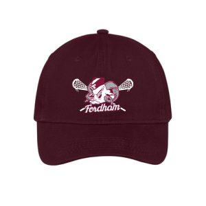 Fordham Lacrosse Brushed Cotton Cap in Maroon