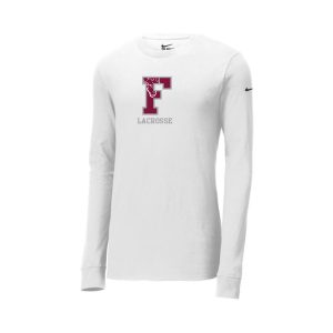 Fordham Lacrosse NIKE Long Sleeve Dri Fit Shooting Shirt in White