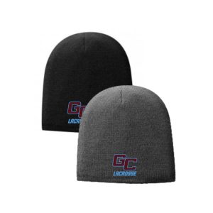 Garden City Youth Lacrosse LINED Beanie in Black OR Grey