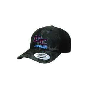 Garden City Youth Lacrosse Trucker Hat in Black Multi Camo