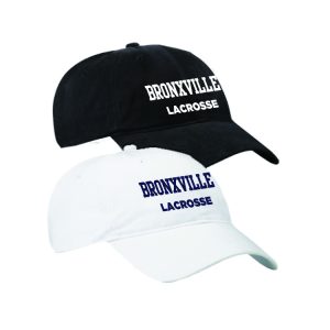Bronxville H.S. Lacrosse FAN GEAR Soft Brushed Cotton Hat in Navy or White