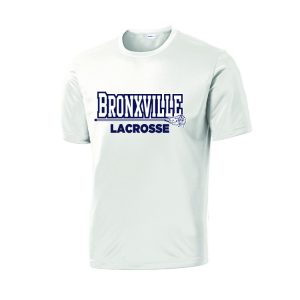 Bronxville H.S. Lacrosse FAN GEAR Short Sleeve Shooting Shirt in White