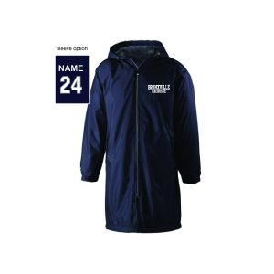 Bronxville H.S. Lacrosse FAN GEAR Sideline Stadium Jacket in Navy