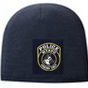 **CADET WEAR** MTAPD Canine Unit Winter Beanie Hat in Navy with Multicolor Logo