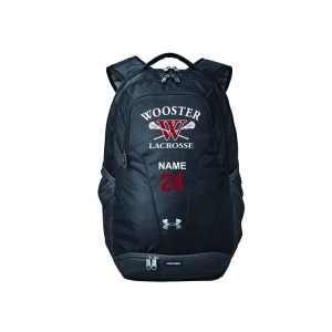 Wooster HS Men's Lacrosse Under Armour Hustle Team Backpack in Black