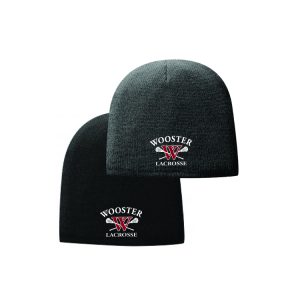 Wooster HS Men's Lacrosse Beanie Hat in Grey or Black