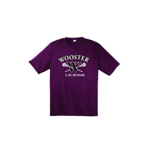 Wooster HS Men's Lacrosse Short Sleeve Shooting Shirt in Maroon