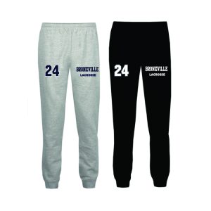 Bronxville HS Lacrosse FAN GEAR Joggers in Black or Grey