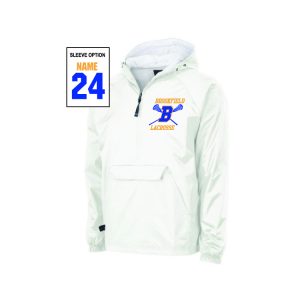 Brookfield HS Lacrosse Lightweight UNLINED Team Jacket in White