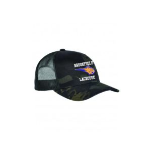 Brookfield HS Lacrosse Trucker Hat in Camo Black