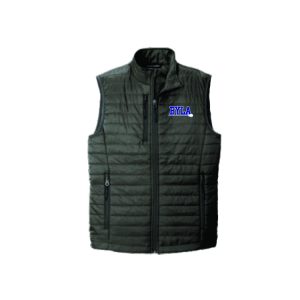 *Great for Moms & Dads* Tappan Zee Youth Lacrosse Puffer Vest in Dark Grey