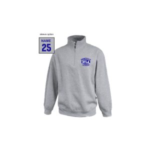 BYLA Lacrosse 1/4 Zip Fleece Pullover in Grey