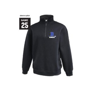 *NEW COLOR* BYLA Lacrosse 1/4 Zip Fleece Pullover in Black