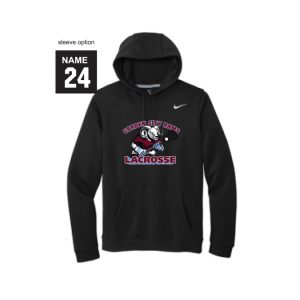 *NEW* Garden City Rams Lacrosse NIKE Club Fleece Hoody in Black