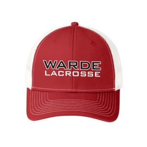 Warde Women's Lacrosse Trucker Hat in Red/White