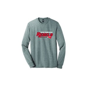 New Fairfield Rebels Lacrosse Lacrosse Long Sleeve Tri Blend Tee in Grey