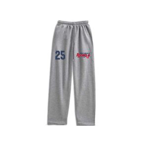 New Fairfield Rebels Lacrosse Heavyweight Fleece Sweatpants In Grey