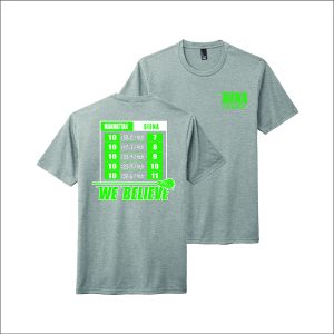 Siena Lacrosse Clive Family Scholarship Fundraising Tri Blend Tee in Grey