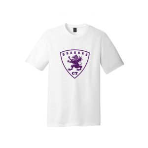 Dragons Lacrosse Short Sleeve Tri Blend Tee in White